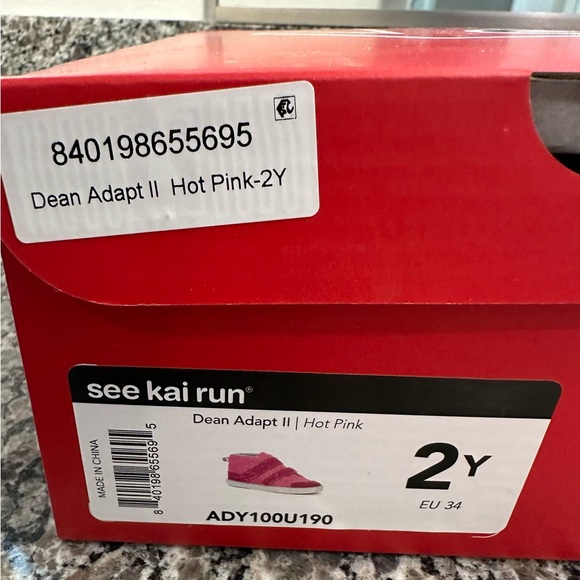 BNIB See Kai Run Pink Floral Strap Sneakers - Picture 11 of 13